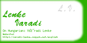 lenke varadi business card